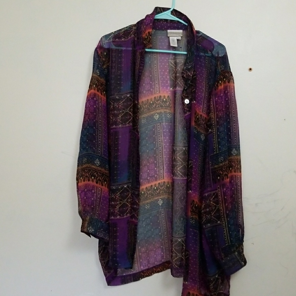 Janis Joplin Boho Button Down